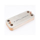 Теплообменник ГВС 12 пластин Zilmet 17B1901230 для BAXI Eco Classic, Eco Nova (6304131043) 63041310431P, 63041310091P