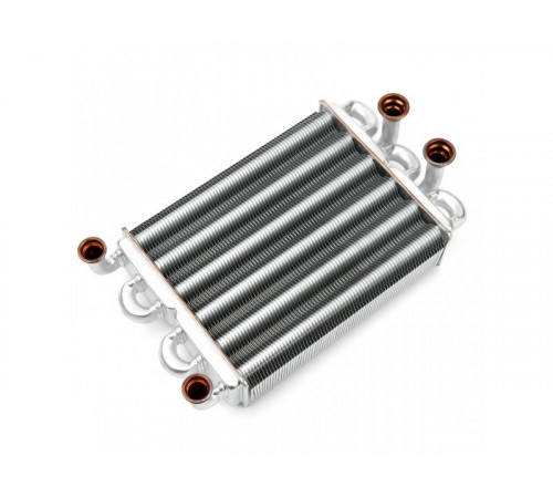 Теплообменник битермический Heatwave для котлов Ferroli Domiproject C 24, F 24 (39819540) 39820060, 37404301