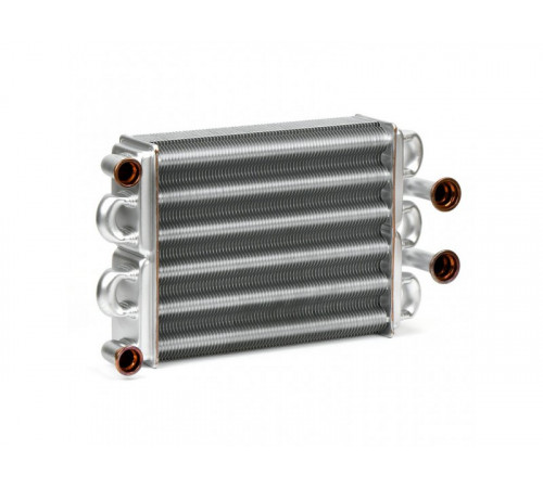 Теплообменник битермический Heatwave для котлов Ferroli Domiproject C 24, F 24 (39819540) 39820060, 37404301